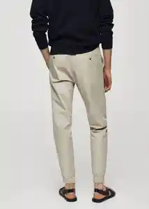 Pantalón Sail Piedra Talla 38 Hombre Mango