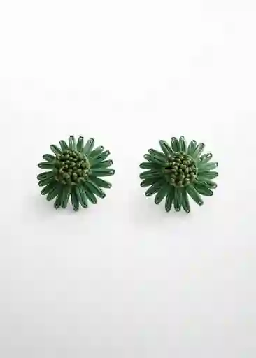 Pendientes Rose Verde Talla 99 Mujer Mango
