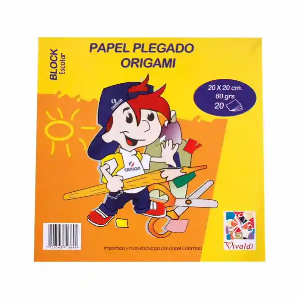 Icopel Block Papel Iris Plegable 20 x 20 cm 20 Hojas