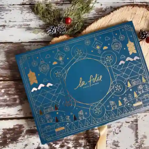 X 3 Calendario de Adviento Azul