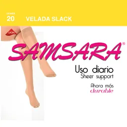 Samsara Medias Veladas Slack Color Suntan Talla Única