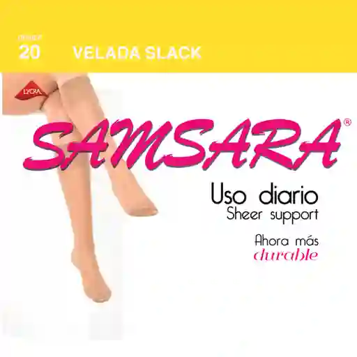 Samsara Medias Veladas Slack Color Suntan Talla Única