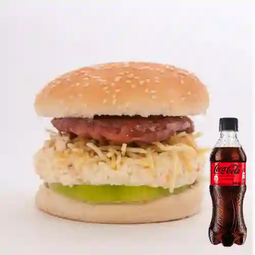 Combo hamburguesa sencilla+cocacola400ml