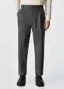 Pantalón Paris Gris Talla 38 Hombre Mango