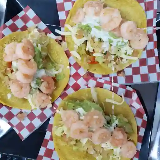 3 Tacos de camarones