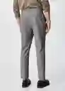 Pantalón Bologna Gris Oscuro Vigore Talla 46 Hombre Mango