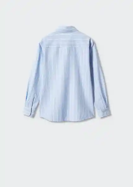 Camisa Epi Celeste Talla 12 Niños Mango