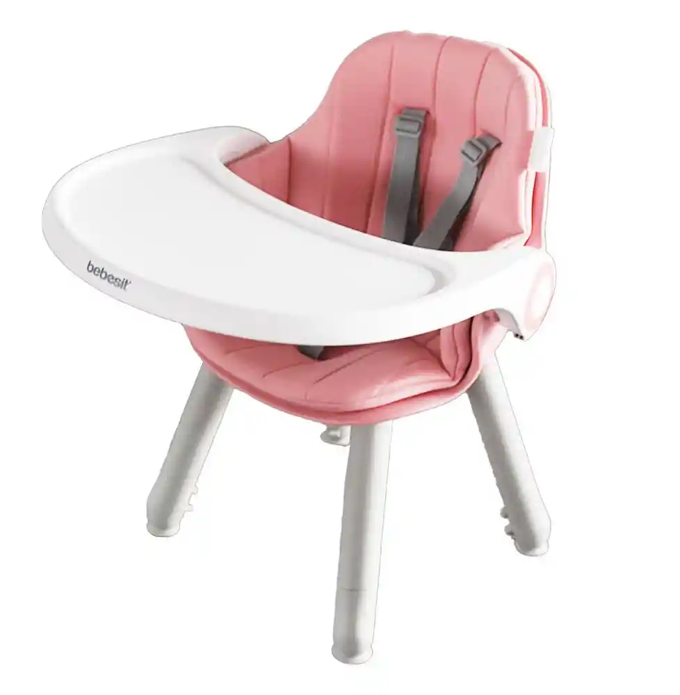 Bebesit Silla Comedor 3 en 1 Baby Desk Rosada