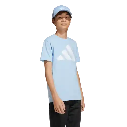 Adidas Camiseta Manga Corta Tee 160 Lifestyle de Niño Azul T M