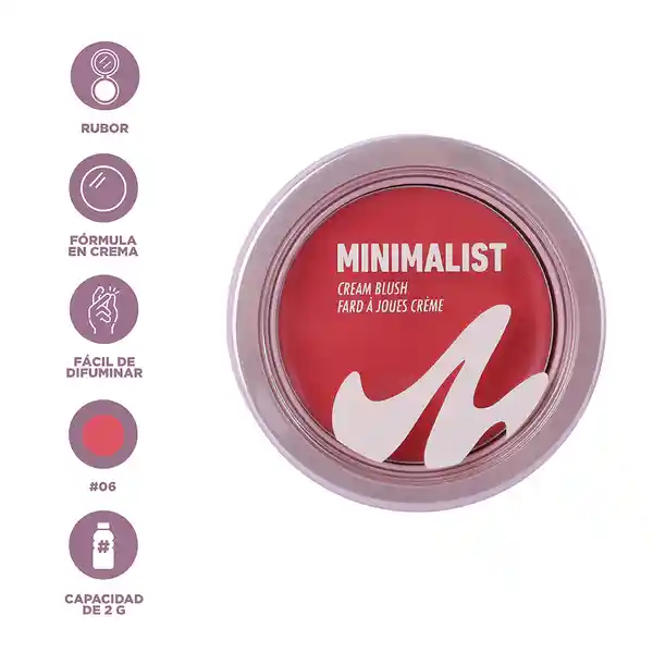 Rubor en Crema Serie Minimalist 06 Miniso