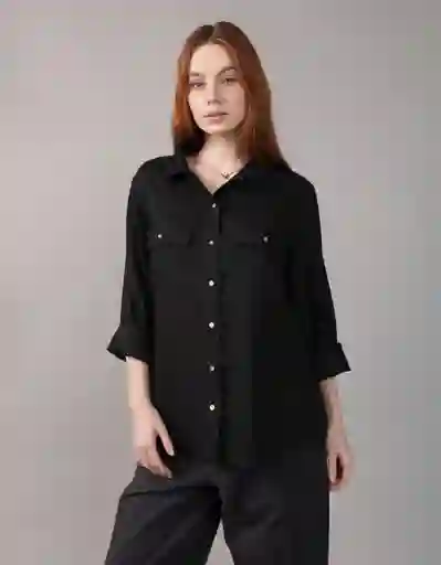 Camisa Mujer Negro Talla X-Small 6127001 American Eagle
