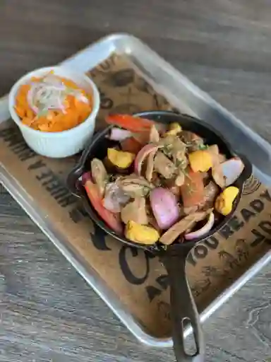 Pork Lunch: Lomo Saltado Peruano