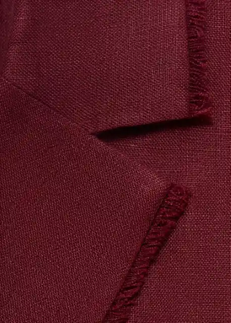 Blazer Americana Tarida Vino Talla XS Mujer Mango