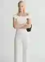 Enterizo Mono Yep Offwhite Talla M Mujer Mango