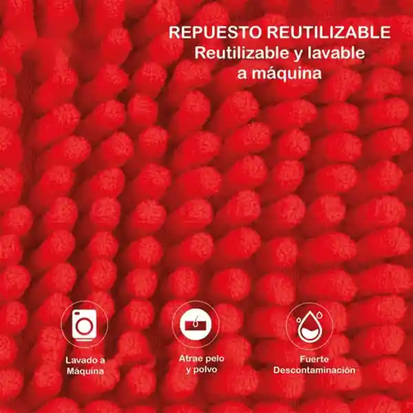 Triple Clean Mopa de Microfibra 120 x 40 cm