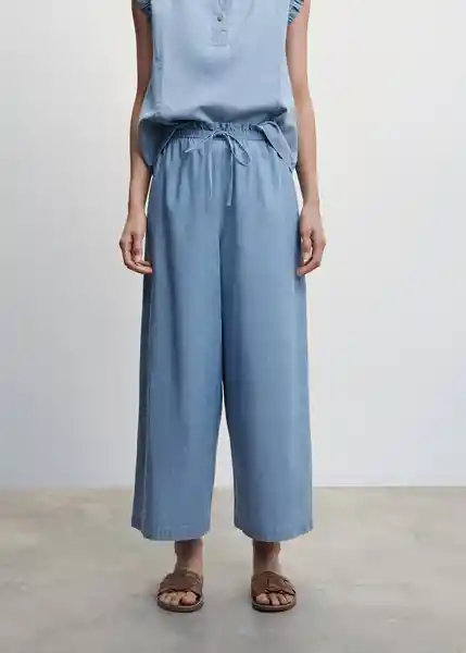 Pantalón Ten-H Tejano Medio Talla L Mujer Mango