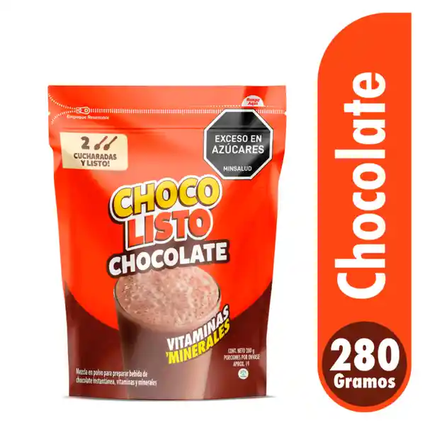 Chocolisto Mezcla en Polvo Leche Chocolate 280 g