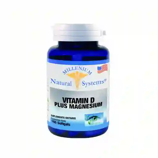 Millenium Vitamina D Plus Magnesium Natural System
