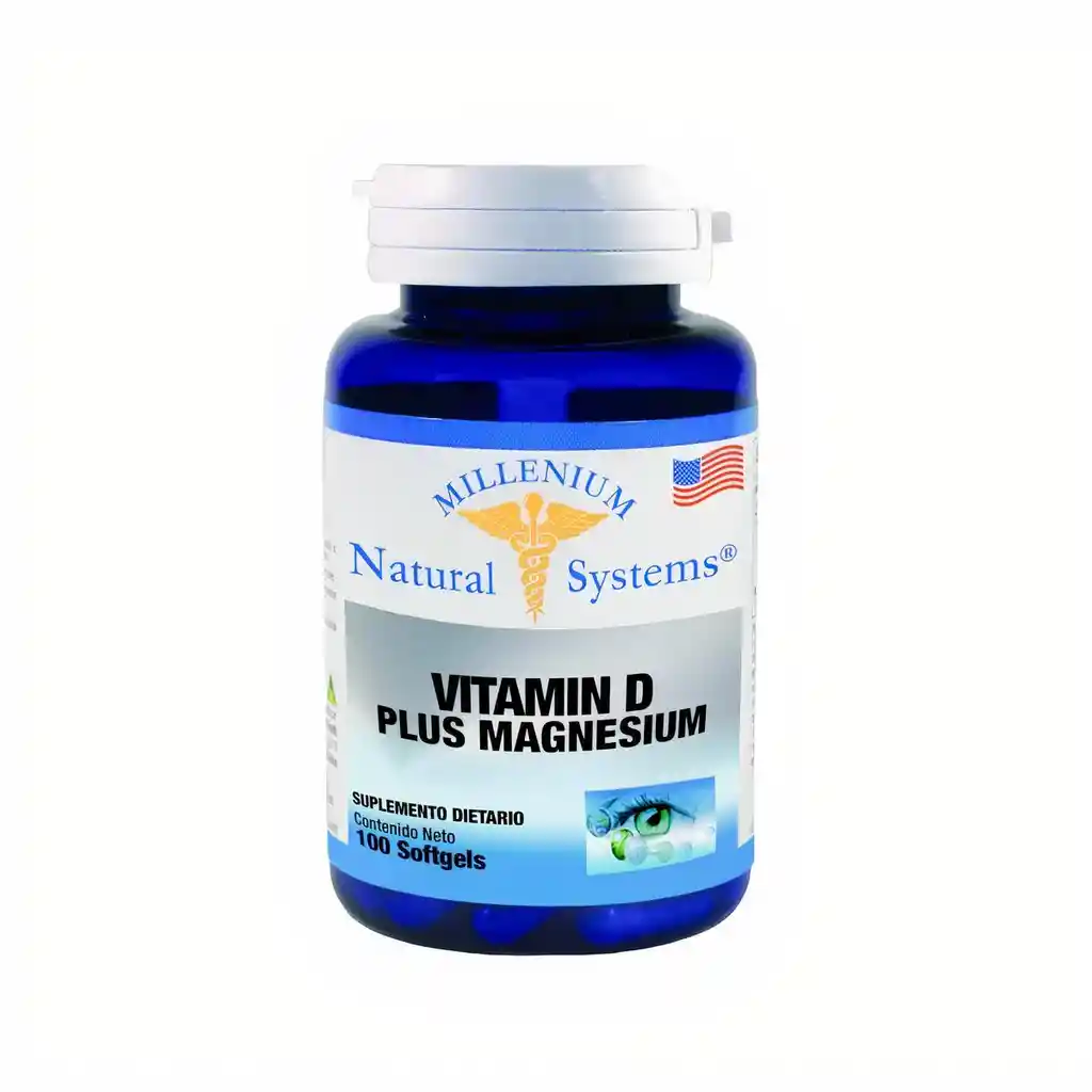 Millenium Vitamina D Plus Magnesium Natural System