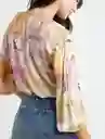  Camisa Eden Bailarina Rosa Medio Mujer Talla S Naf-Naf 