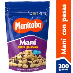 Manitoba Maní Horneado con Pasas