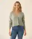 Buzo Tejido Beige Polvo Claro Talla S 662G205 Esprit