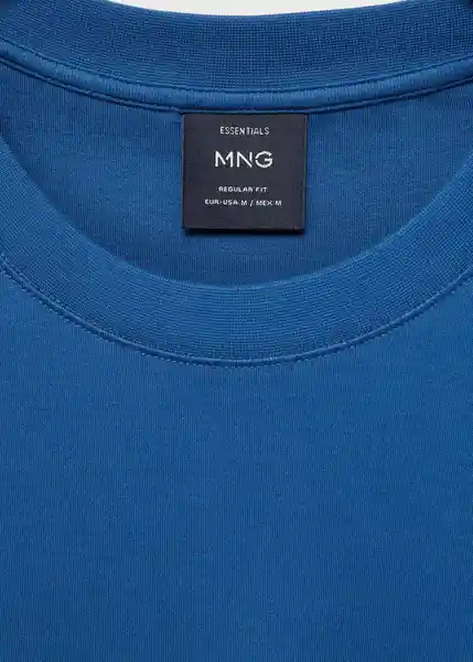 Camiseta Kimi Azul Talla S Hombre Mango