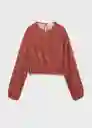 Blusa Lolita Terracota Talla 12 Niña Mango
