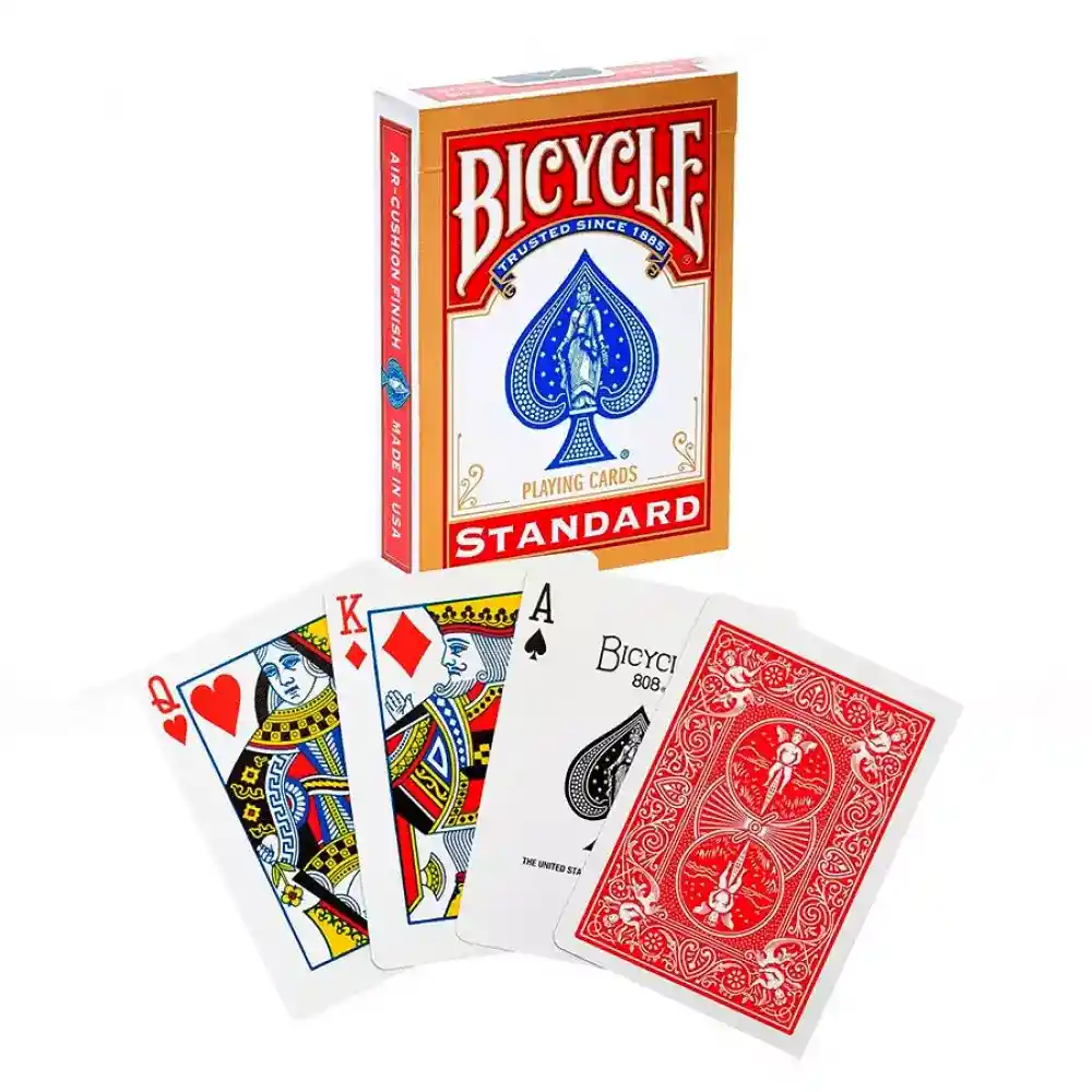 Bicycle Carta Poker Standard Red-blue Cartón Riderback01