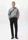 Buzo Sudadera Nola Gris Medio Vigore Talla M Hombre Mango