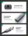 Tarjeta De Red Usb 3.0 Alumini Gigabit Ethernet Ugreen 50922