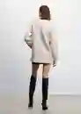 Abrigo Biscuit Crudo Talla 18 Mujer Mango