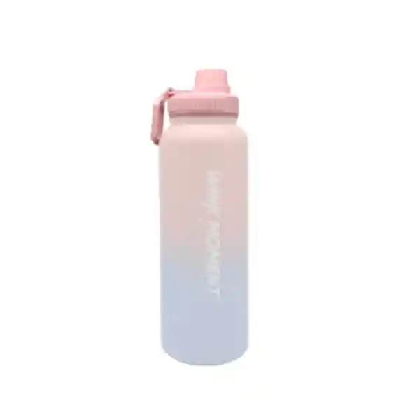 Botilo Con Asa de Degradado Rosa Azul 950 mL Miniso