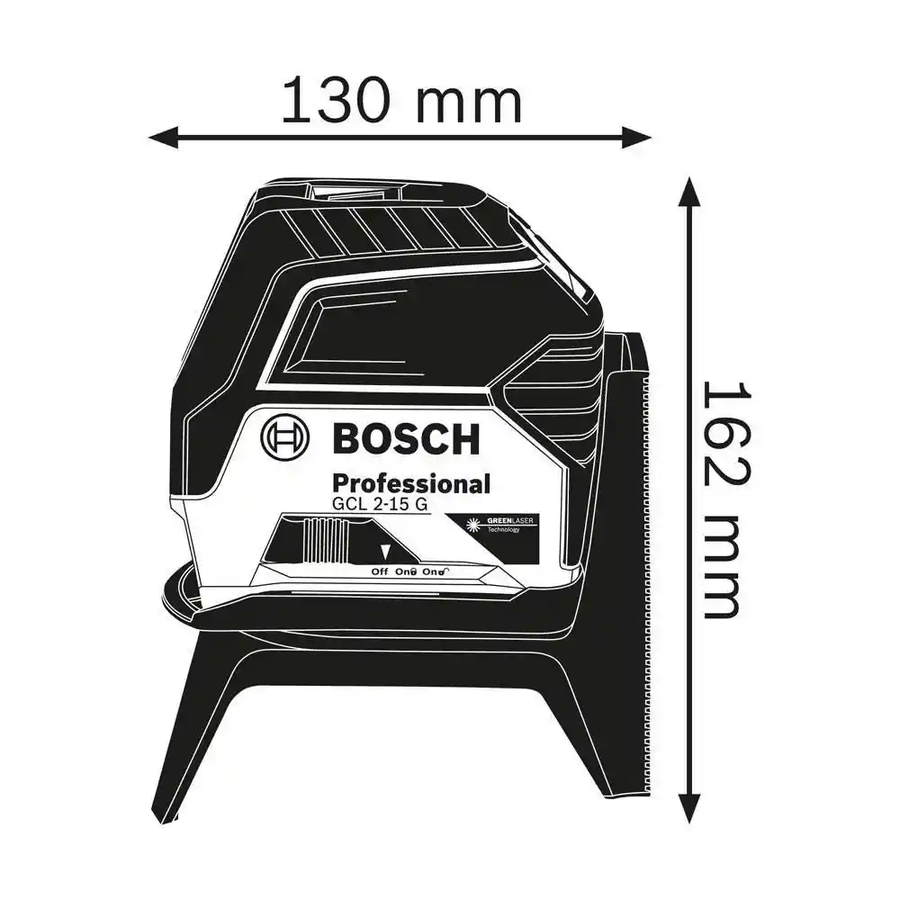 Bosch Nivel Láser GCL 2-15 G+ Rm1 + Maletín