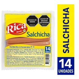 Rica Rondo Salchicha de Pollo y Cerdo