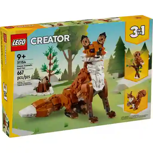 Set de Construcción Animales Del Bosque Zorro Rojo Lego