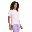 Adidas Camiseta W Manga Corta Lifestyle de Mujer Rosado Talla S