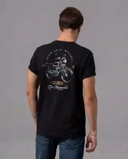 Camiseta Akt Hombre Negro Sombrio Ultraoscuro XXL 96924 Rifle