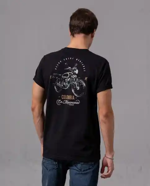 Camiseta Akt Hombre Negro Sombrio Ultraoscuro XXL 96924 Rifle