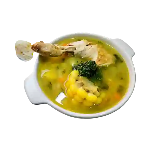 Sopa de ajiaco con pollo