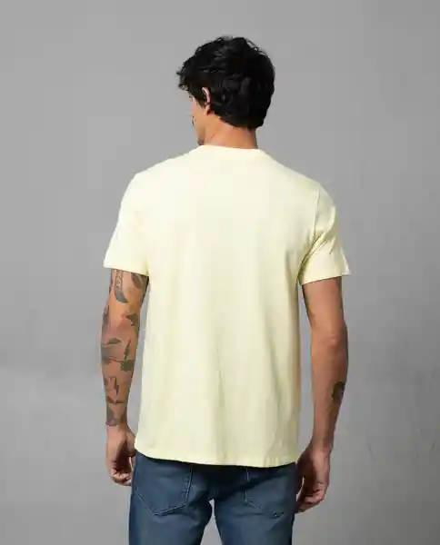 Camiseta Hombre Amarillo Talla L 100G001 Rifle