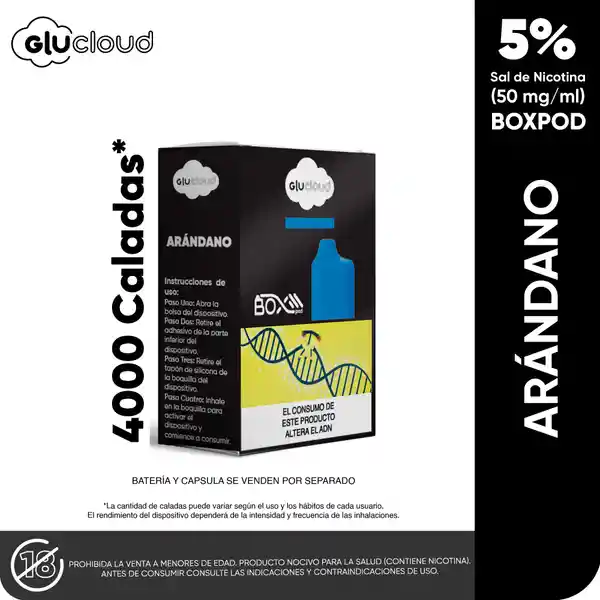 Glucloud Pod Blueberry Ice / 4000 Puff