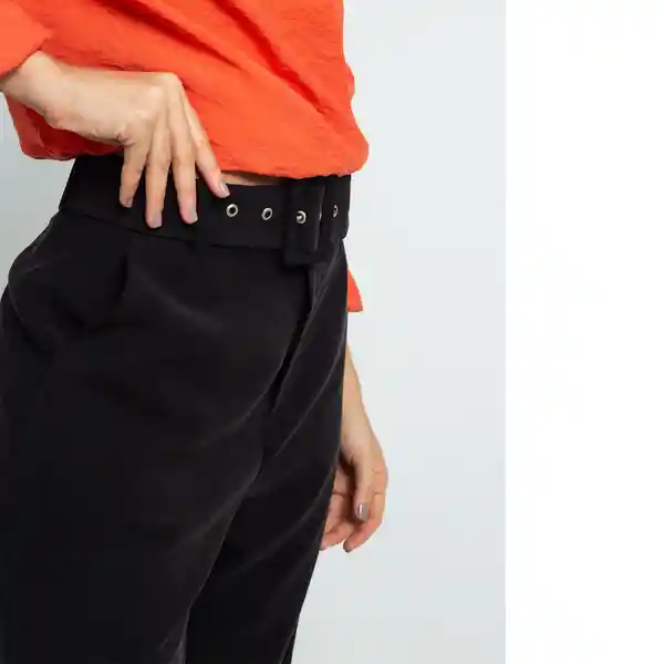 Pantalón Cleia Negro Puro Ultraoscuro Talla 12 532F331 Naf Naf