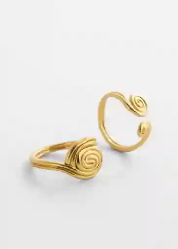 Anillo Rena Oro Talla M Mujer Mango