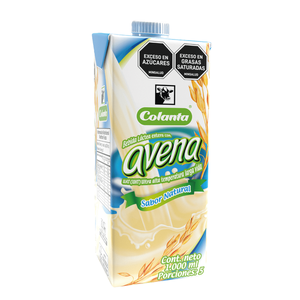 Colanta Bebida Láctea Entera con Avena Sabor Natural 1000 ml