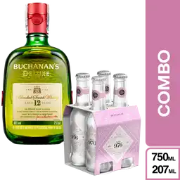 Combo Buchanans Deluxe + Mil 976 Agua Tónica Cero Calorías