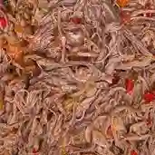 Adición de carne desmechada