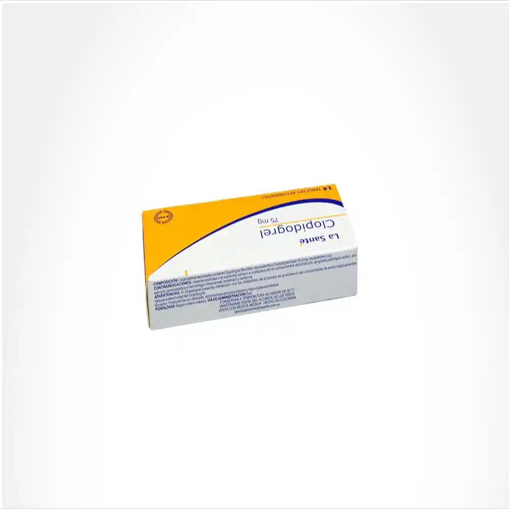La Santé Clopidogrel (75 mg) 14 Tabletas