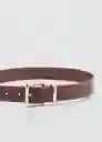 Cinturón Valeta Marrón Talla L Mujer Mango