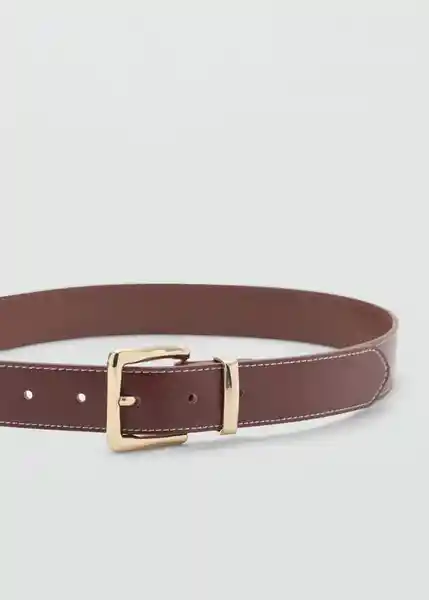 Cinturón Valeta Marrón Talla L Mujer Mango